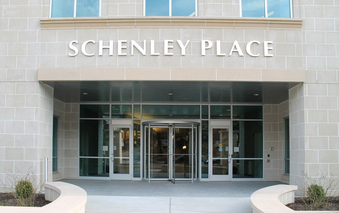 Schenley Place office building entrance